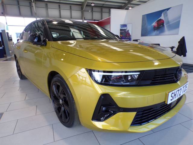 Vauxhall Astra 1.2 Turbo 130 GS Line 5dr Hatchback Petrol Yellow/black