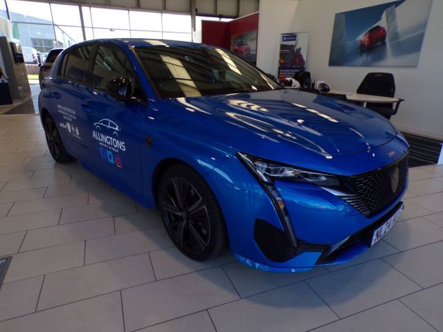 Peugeot 308 1.6 Hybrid 225 GT 5dr e-EAT8 Hatchback Petrol / Electric Hybrid Blue