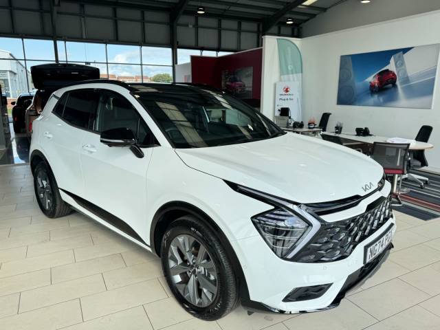 Kia Sportage 1.6T GDi 207 HEV GT-Line S 5dr Auto Estate Petrol / Electric Hybrid White