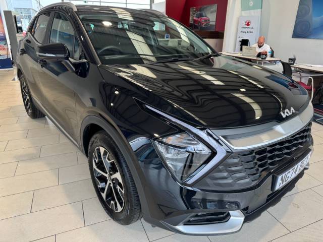 Kia Sportage 1.6T GDi 207 HEV 3 5dr Auto Estate Petrol / Electric Hybrid Black