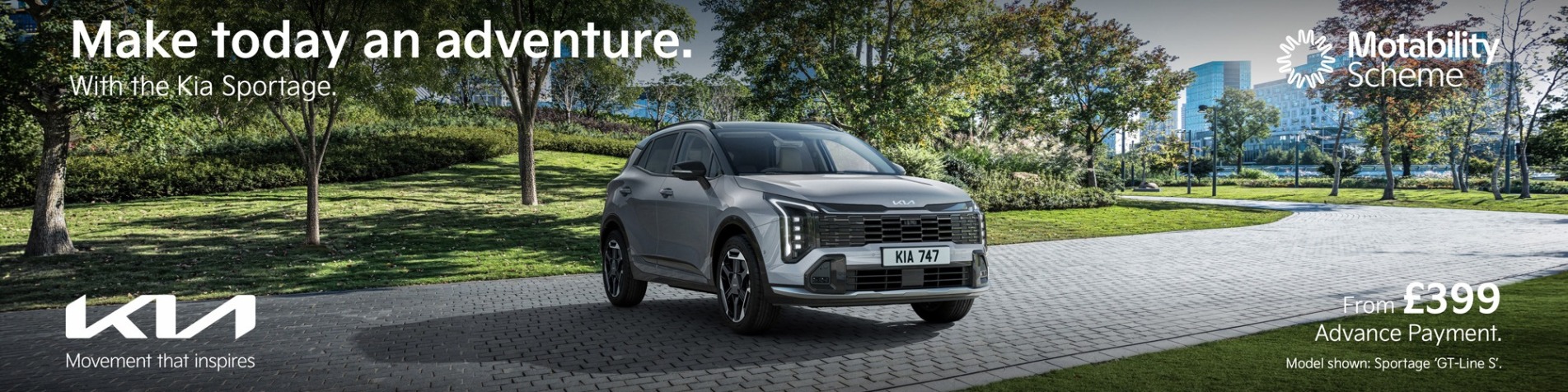 Sportage Motability Q4 banner